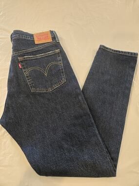 levis 501 Womens Navy Blue Jeans W31 L30